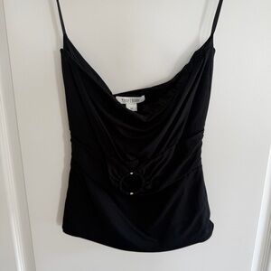 White House Black Market Black Strapless Camisole
